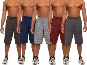 img 2 attached to 🏀 Versatile Men's Athletic Shorts for Basketball, Workout, Gym, and Running