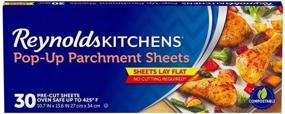 img 4 attached to 📄 Reynolds Kitchen Pop-Up Parchment Paper Sheets, 10.7 x 13.6 Inch, Pack of 30