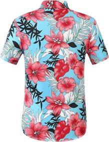 img 3 attached to Stylish and Comfortable SSLR Coconut Button Casual Hawaiian Men's Clothing and Shirts