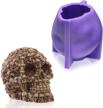 skull silicone candle halloween plaster logo
