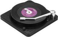 🎶 mecowon vinyl record coasters with record player holder: 6-pack cool coasters for music lovers logo