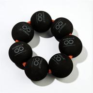 🔴 primekinetix myoballs: ultimate muscle recovery and joint relief with foam roller triggerpoint massage balls - 1 set of 7 black balls logo