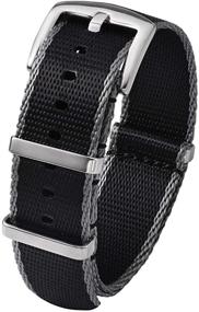 img 4 attached to PBCODE Watch Straps Polished Buckle Men's Watches and Watch Bands