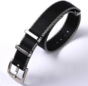 img 3 attached to PBCODE Watch Straps Polished Buckle Men's Watches and Watch Bands