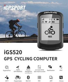 img 1 attached to 🚴 iGPSPORT GPS Bike Computer iGS520: Discover the Ultimate Wireless IPX7 Waterproof Cycle Computer with Waypoint Navigation!