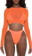 springcmy bathing bikini sleeve see through women's clothing and swimsuits & cover ups logo