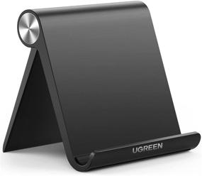 img 4 attached to UGREEN Tablet Stand Holder: Adjustable Portable Desktop Dock for iPad, iPad Pro, iPad Mini, iPad Air, iPhone - Black