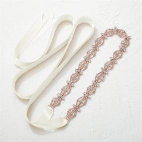 img 1 attached to 💎 Glamorous Crystal Rhinestone Headband: Must-Have Women's Accessory for Bridesmaids