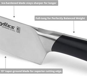 img 1 attached to 🔪 Нож Santoku Zyliss Comfort Pro 7": Лезвие из закаленной льдом немецкой стали