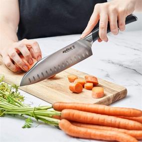 img 3 attached to 🔪 Нож Santoku Zyliss Comfort Pro 7": Лезвие из закаленной льдом немецкой стали