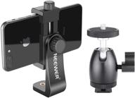 📱 neewer cellphone holder clip tripod mount with mini ball head hot shoe adapter for 14-inch and 18-inch ring light and smartphones 1.9-3.9 inches wide logo