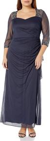 img 3 attached to Alex Evenings Sweetheart Neckline Charcoal Women's Clothing in Dresses