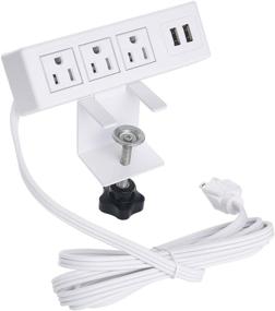 img 4 attached to Desktop Removable Extension Connect Reading Power Strips & Surge Protectors in Power Strips