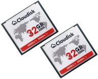 📸 карта памяти cloudisk 32gb2pk compact flash: карта высокой скорости для фотоаппарата dslr + считывание combo логотип