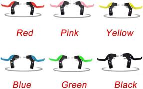 img 1 attached to Universal Kids RFID Locking Brake Levers - EUGNN Bicycle Brake Handle (Green), Cycling Parts