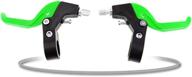 universal kids rfid locking brake levers - eugnn bicycle brake handle (green), cycling parts logo