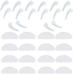 img 3 attached to 👓 Pack of 16 Anti-Slip Silicone Nose Pads and Ear Hooks – Ideal for Eyeglasses, Sunglasses, and Glasses with Enhanced Anti-Skid Feature