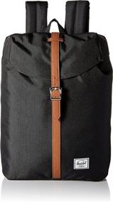 img 4 attached to 🎒 Herschel 10021 00001 OS Post Backpack Black - Stylish and Functional Carry-All for Everyday Use