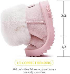 img 1 attached to Warm Winter Fur Lined Baby Snow Boots for Girls and Boys - BMCiTYBM Infant/Toddler/Little Kid Shoes