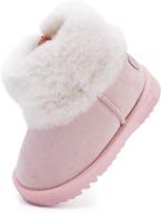 warm winter fur lined baby snow boots for girls and boys - bmcitybm infant/toddler/little kid shoes logo