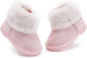 img 3 attached to Warm Winter Fur Lined Baby Snow Boots for Girls and Boys - BMCiTYBM Infant/Toddler/Little Kid Shoes