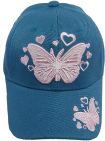 img 4 attached to Youth Pink Butterfly Baseball Cap – Kids Hat