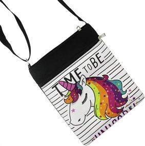 img 3 attached to 👜 Printed Crossbody Bags for Women: Messenger Shoulder Handbags & Wallets