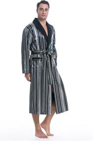 img 3 attached to 🌞 SunRise Polyester Satin Fleece Bathrobe: Luxurious Comfort for a Blissful Morning