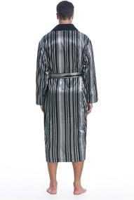 img 1 attached to 🌞 SunRise Polyester Satin Fleece Bathrobe: Luxurious Comfort for a Blissful Morning