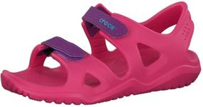 img 4 attached to Сандалии для мальчиков Crocs Swiftwater - унисекс