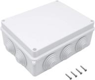 🔒 ip65 waterproof dustproof junction box - universal electrical project enclosure for diy applications - 7.9"x 6.1"x 3.1" (200mmx155mmx80mm) abs plastic case enclosure logo