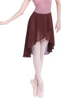 🩰 daydance women's long sheer dance skirts black - stylish tie waist ballet skirts logo