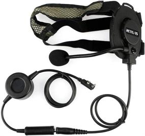 img 4 attached to Retevis Walkie Talkie Earpiece with Military Noise Reduction - Compatible with H-777 RT21 RT22 Baofeng UV-5R 888S, Tactical Headphone Two Way Radio Headset (1 Pack)
