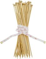 🎋 celley 14 inch bamboo knitting needles set, 18 pairs single point knitting needle, 36 pieces - 18 sizes: 2mm – 10mm logo