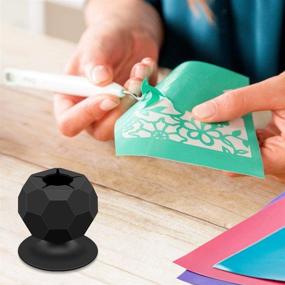 img 2 attached to 🧹 Suctioned Vinyl Weeding Scrap Collector: Convenient Silicone Suction Cup Kit for Vinyl Disposal and Craft Weeding