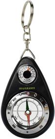 img 4 attached to AceCamp Munkees Small Compass and Thermometer Keychain: Compact Waterproof Gear for Camping, Hiking, and Survival