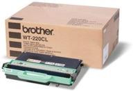 improved brother wt220cl waste toner box for efficient toner management, black logo