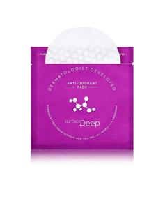 img 3 attached to 🌱 Surface Deep • Dermatologist Developed Anti-Odorant Pads • Clean, Glycolic Powered Deodorant for Women and Men • Vegan, Cruelty Free • Biodegradeable • 30 Pads
