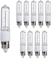 10-pack 250w e11 base halogen light bulbs, mini candelabra, 120v - bright illumination solution логотип