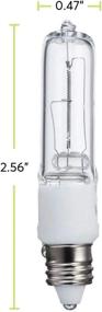 img 2 attached to 10-Pack 250W E11 Base Halogen Light Bulbs, Mini Candelabra, 120V - Bright Illumination Solution