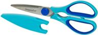 🔪 продуктовый нож progressive-kt-4008 prepworks от kitchen shears с защитным чехлом, синий: самый лучший инструмент для легкой подготовки пищи логотип