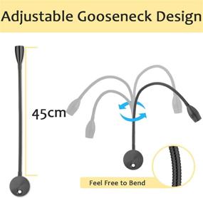 img 1 attached to Изголовье Treeland Gooseneck Dimmable Minimalist