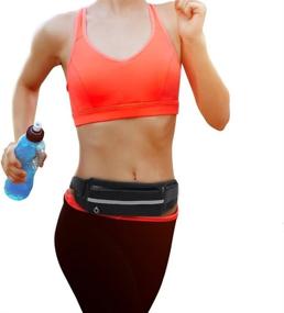 img 2 attached to 🏃 JSH Running Belt Waist Pack with Reflective Design and Water Resistant Pouch for Running, Hiking, and Fitness - Compatible with Apple iPhone 8 Plus/7 Plus/X/8/7/6S, Samsung S8 Plus/S8/Note 8/4/S7, and Other Smartphones