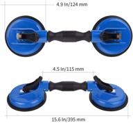 💪 imt glass suction cup dual cups 2 pack - heavy duty vacuum plate with adjustable handle for lifting large glass, windshield installations, tile and mirror moving - 260lb suction power logo