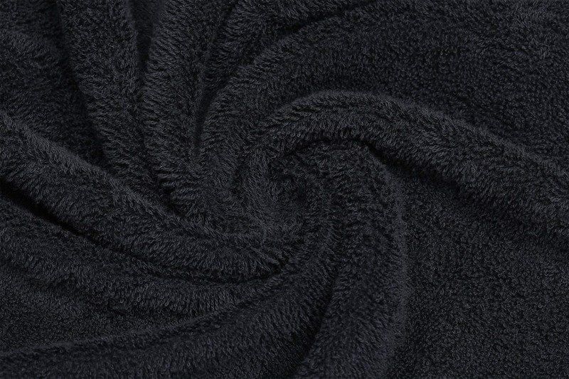 Perfehair Black Cotton Salon Towels - 16x27 2-Pack for Barbers & Gym