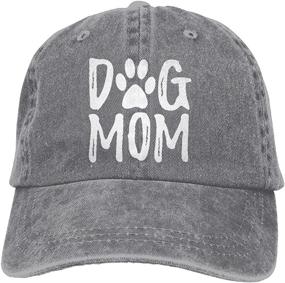 img 2 attached to Stylish Splash Brothers Custom Dog Mom Vintage Denim Baseball Cap - Adjustable Unisex Cotton Dad Hat