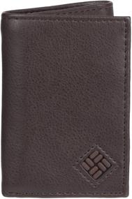 img 4 attached to Columbia Brown Trifold Wallet: Stylish Men's Accessories for Securely Organizing Wallets, Card Cases & Cash