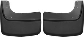 img 4 attached to 🚗 Husky Liners 59481: Custom Dually Rear Mud Guards for 2017-20 Ford F-350/F-450 - Dual Rear Wheels, Black