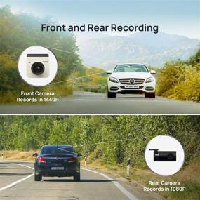 img 2 attached to 📷 70mai Dash Cam A400 - Ivory, Front and Rear 1440P QHD, 1080P, 2" LCD, WiFi, Parking Monitor, 145° Wide-Angle FOV, WDR Night Vision, iOS/Android App