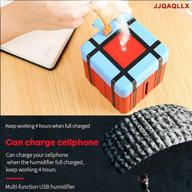 🎮 jjqaqllx airdrop box design air humidifier - the perfect gift for gamers: rechargeable ultrasonic mist maker with aromatherapy, portable and cute humidifier for home, office, and car logo